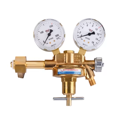 Oxygen pressure reducer with pressure gauge, 200 bar – Falixx ...